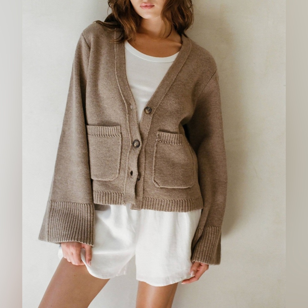 The Eleni Cardigan - Mocha